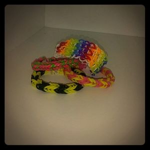 Loom band bracelets